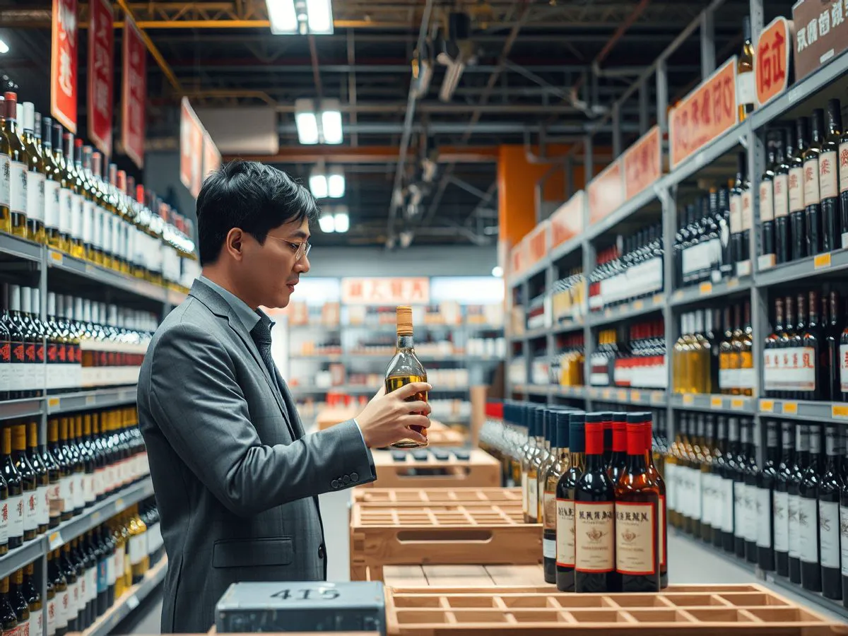 亿通酒业选品咨询场景,顾问为客户展示酒品