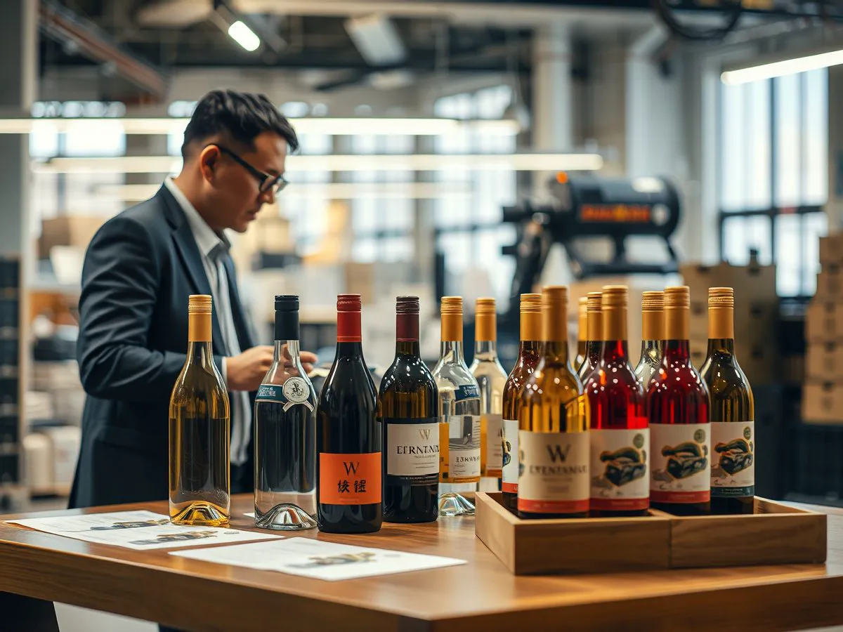 企业用酒长期供应场景,展示多品类酒水和商务洽谈氛围